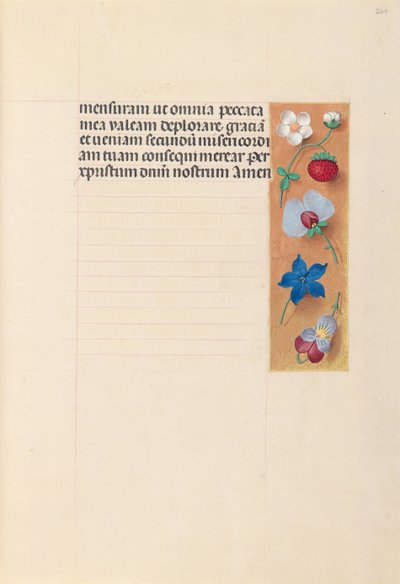 Horas da rainha Isabel, a católica, rainha da Espanha: Fol. 269r, c. 1500. de Master of the First Prayerbook of Maximillian