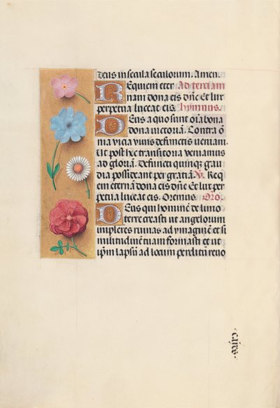 Horas da rainha Isabel, a católica, rainha da Espanha: Fol. 26v, c. 1500. de Master of the First Prayerbook of Maximillian