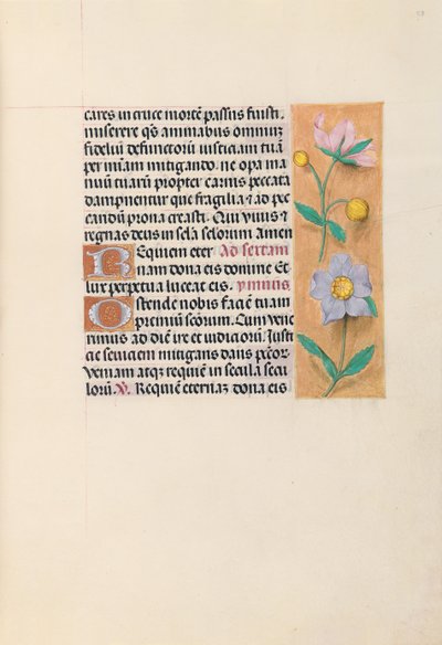 Horas da rainha Isabel, a católica, rainha da Espanha: Fol. 27r, c. 1500. de Master of the First Prayerbook of Maximillian