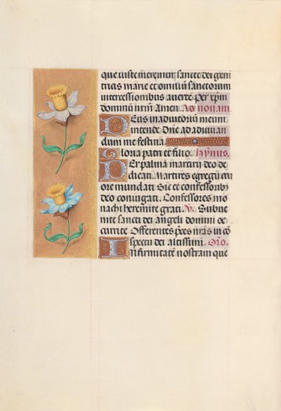 Horas da rainha Isabel, a católica, rainha da Espanha: Fol. 40v, c. 1500. de Master of the First Prayerbook of Maximillian