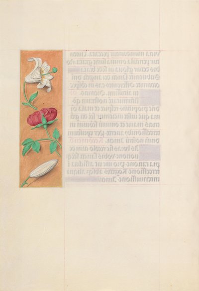 Horas da rainha Isabel, a católica, rainha da Espanha: Fol. 42v, c. 1500. de Master of the First Prayerbook of Maximillian