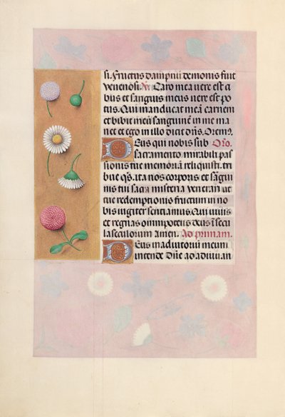 Horas da rainha Isabel, a católica, rainha da Espanha: Fol. 44v, c. 1500. de Master of the First Prayerbook of Maximillian