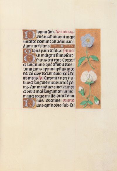 Horas da rainha Isabel, a católica, rainha da Espanha: Fol. 47r, c. 1500. de Master of the First Prayerbook of Maximillian