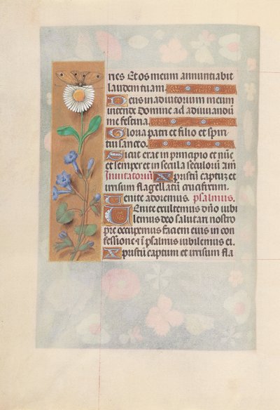 Horas da Rainha Isabel, a Católica, Rainha da Espanha: Fol. 50v, c. 1500. de Master of the First Prayerbook of Maximillian