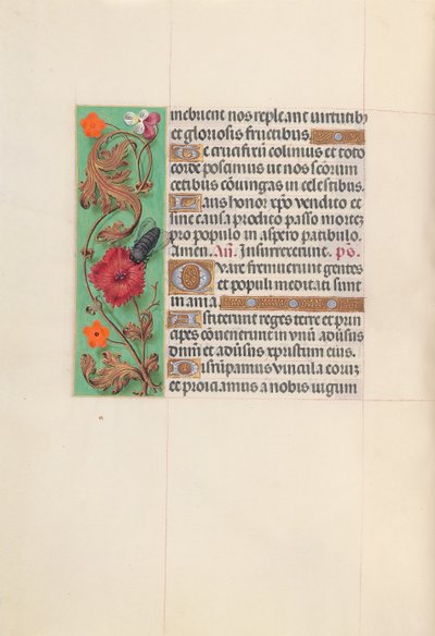 Horas da rainha Isabel, a católica, rainha da Espanha: Fol. 52v, c. 1500. de Master of the First Prayerbook of Maximillian