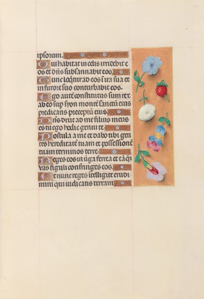 Horas da rainha Isabel, a católica, rainha da Espanha: Fol. 53r, c. 1500. de Master of the First Prayerbook of Maximillian