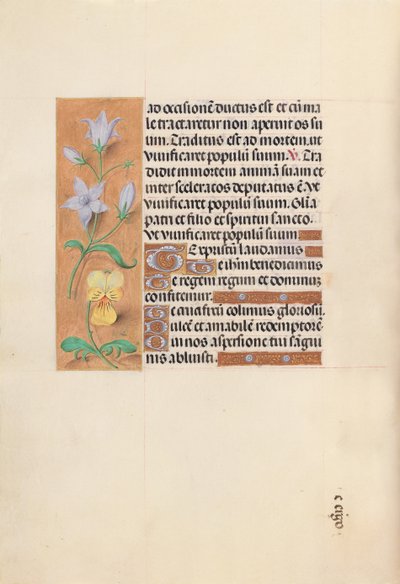 Horas da rainha Isabel, a católica, rainha da Espanha: Fol. 55v, c. 1500. de Master of the First Prayerbook of Maximillian