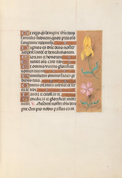 Horas da rainha Isabel, a católica, rainha da Espanha: Fol. 56r, c. 1500. de Master of the First Prayerbook of Maximillian