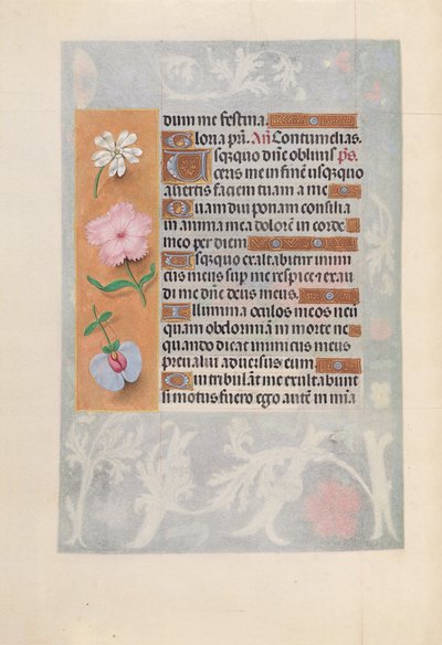 Horas da rainha Isabel, a Católica, rainha de Espanha:  Fol. 57v de Master of the First Prayerbook of Maximillian