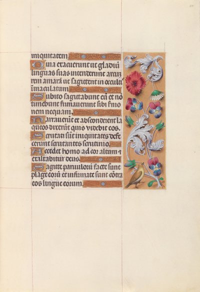 Horas da rainha Isabel, a católica, rainha da Espanha: Fol. 64r, c. 1500. de Master of the First Prayerbook of Maximillian