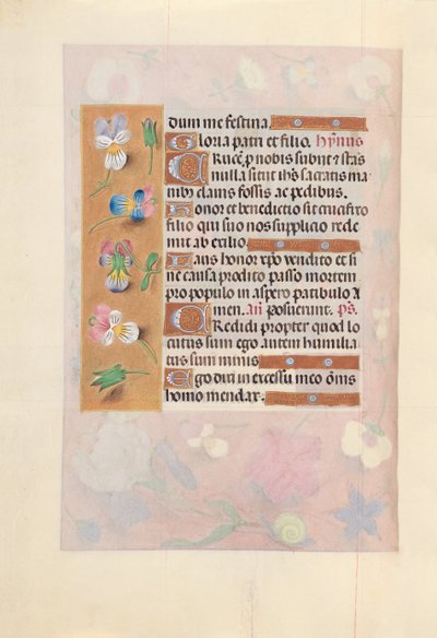 Horas da rainha Isabel, a católica, rainha da Espanha: Fol. 66v, c. 1500. de Master of the First Prayerbook of Maximillian