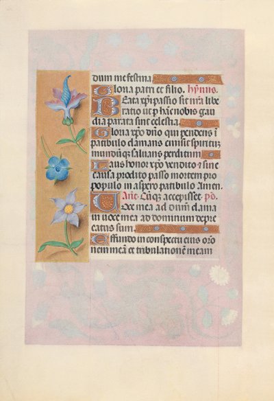 Horas da rainha Isabel, a católica, rainha da Espanha: Fol. 69v, c. 1500. de Master of the First Prayerbook of Maximillian