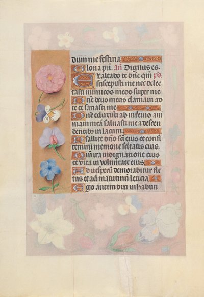 Horas da rainha Isabel, a Católica, rainha de Espanha:  Fol. 73v de Master of the First Prayerbook of Maximillian