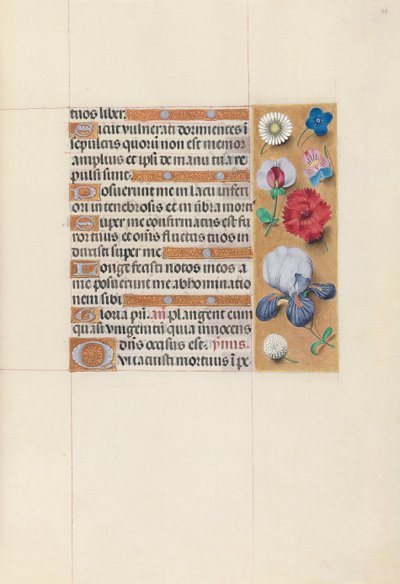 Horas da rainha Isabel, a católica, rainha da Espanha: Fol. 78r, c. 1500. de Master of the First Prayerbook of Maximillian