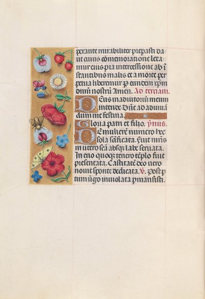 Horas da rainha Isabel, a católica, rainha da Espanha: Fol. 82v, c. 1500. de Master of the First Prayerbook of Maximillian