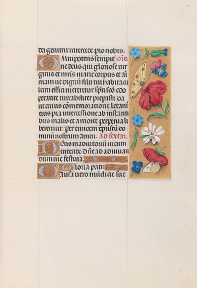 Horas da rainha Isabel, a católica, rainha da Espanha: Fol. 83r, c. 1500. de Master of the First Prayerbook of Maximillian
