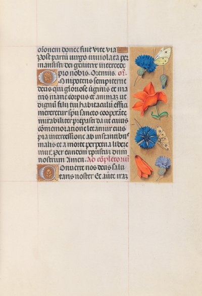 Horas da rainha Isabel, a católica, rainha da Espanha: Fol. 85r, c. 1500. de Master of the First Prayerbook of Maximillian