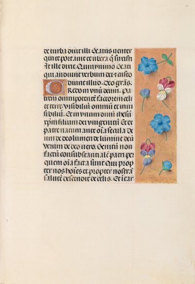 Horas da rainha Isabel, a católica, rainha da Espanha: Fol. 91r, c. 1500. de Master of the First Prayerbook of Maximillian