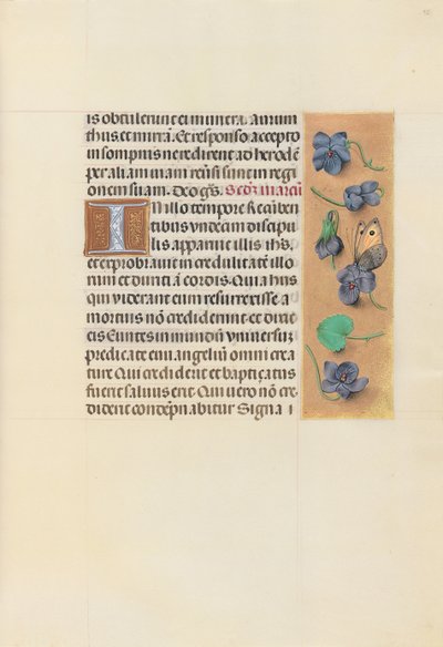 Horas da rainha Isabel, a católica, rainha da Espanha: Fol. 96r, c. 1500. de Master of the First Prayerbook of Maximillian