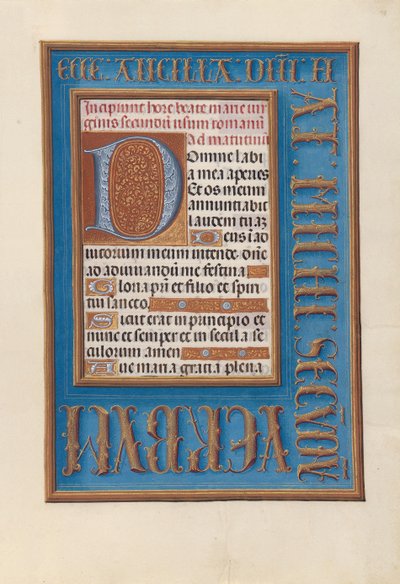 Horas da rainha Isabella, a católica, rainha da Espanha: Fol, 98r, c. 1500. de Master of the First Prayerbook of Maximillian