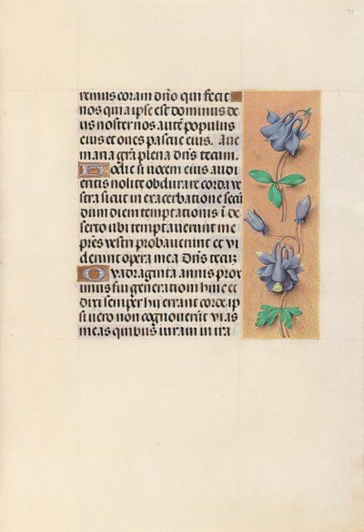 Horas da rainha Isabel, a católica, rainha da Espanha: Fol. 99r, c. 1500. de Master of the First Prayerbook of Maximillian