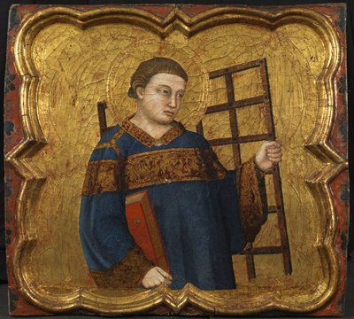 São Lourenço, c.1335 (tempera e folha de ouro no painel) de Master of the Fogg Pieta