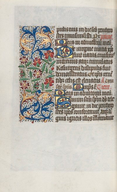 Livro de Horas de Uso de Rouen: fol. 100v, c. 1470 de Master of the Geneva Latini