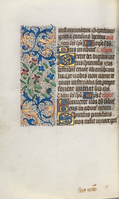 Livro de Horas de Uso de Rouen: fol. 101v, c. 1470 de Master of the Geneva Latini