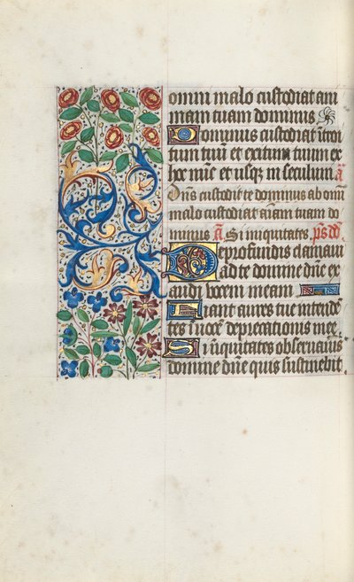 Livro de Horas de Uso de Rouen: fol. 105v, c. 1470 de Master of the Geneva Latini