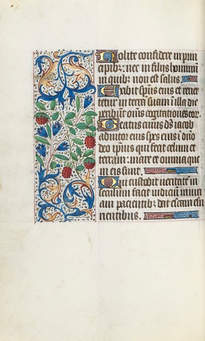Livro de Horas de Uso de Rouen: fol. 108v, c. 1470 de Master of the Geneva Latini