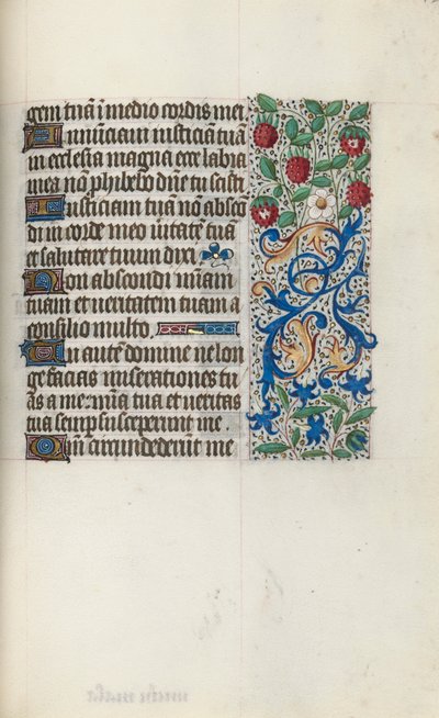 Livro de Horas de Uso de Rouen: fol. 126r, c. 1470 de Master of the Geneva Latini