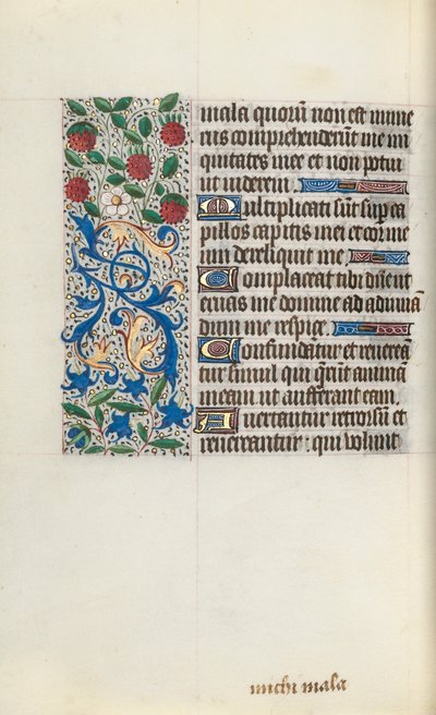 Livro de Horas de Uso de Rouen: fol. 126v, c. 1470 de Master of the Geneva Latini