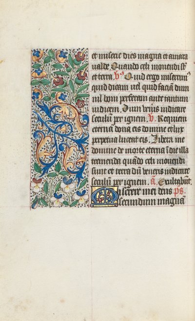 Livro de Horas de Uso de Rouen: fol. 133v, c. 1470 de Master of the Geneva Latini