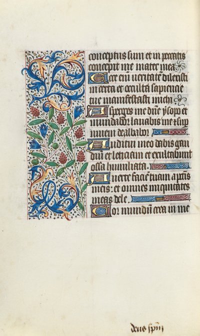 Livro de Horas de Uso de Rouen: fol. 134v, c. 1470 de Master of the Geneva Latini