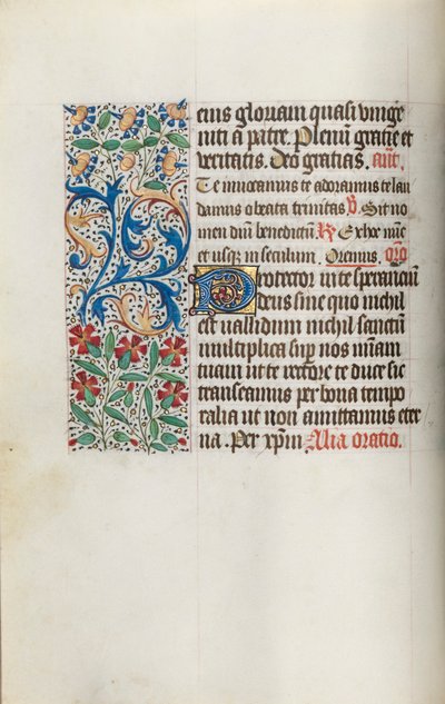 Livro de Horas de Uso de Rouen: fol. 14v, c. 1470 de Master of the Geneva Latini
