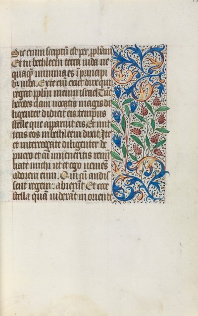 Livro de Horas de Uso de Rouen: fol. 17r, c. 1470 de Master of the Geneva Latini