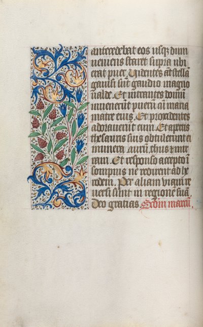 Livro de Horas de Uso de Rouen: fol. 17v, c. 1470 de Master of the Geneva Latini
