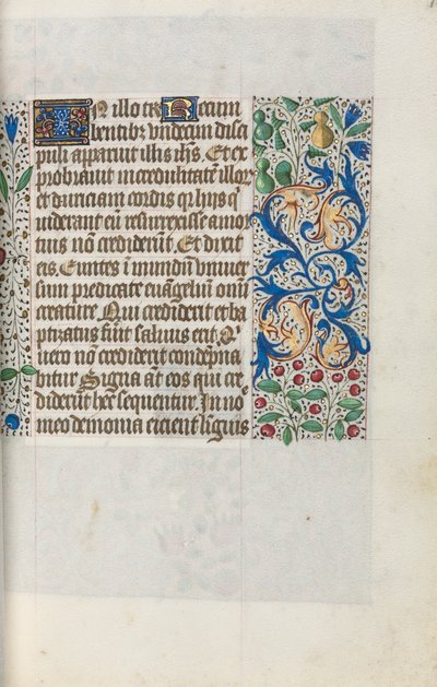 Livro de Horas de Uso de Rouen: fol. 18r, c. 1470 de Master of the Geneva Latini