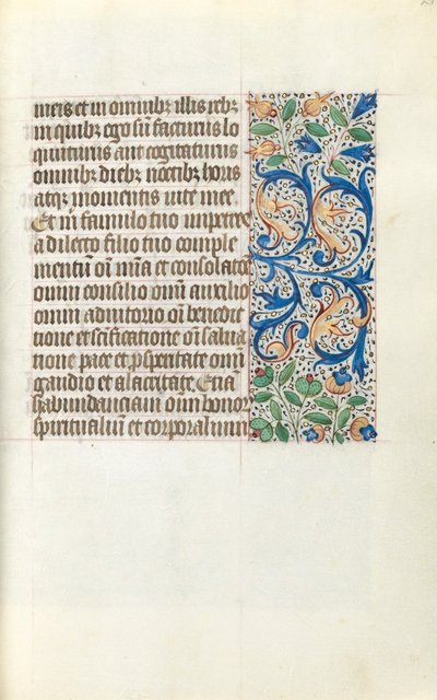 Livro de Horas de Uso de Rouen: fol. 21r, c. 1470 de Master of the Geneva Latini
