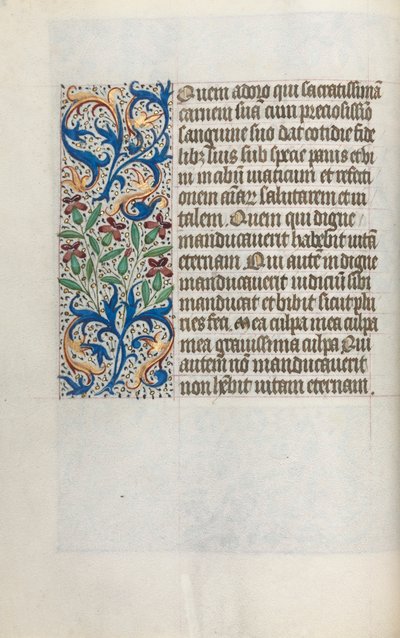 Livro de Horas de Uso de Rouen: fol. 23v, c. 1470 de Master of the Geneva Latini