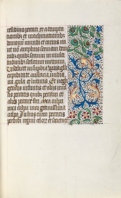 Livro de Horas de Uso de Rouen: fol. 25r, c. 1470 de Master of the Geneva Latini