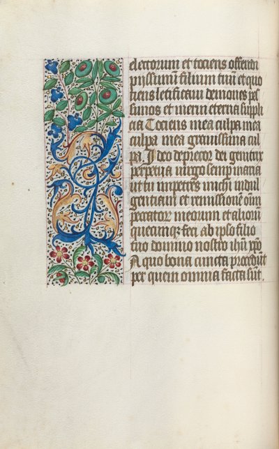 Livro de Horas de Uso de Rouen: fol. 25v, c. 1470 de Master of the Geneva Latini