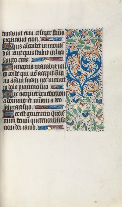Livro de Horas de Uso de Rouen: fol. 34r, c. 1470 de Master of the Geneva Latini