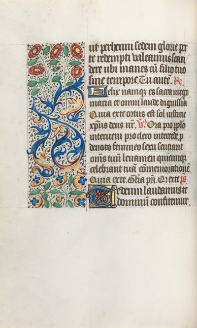 Livro de Horas de Uso de Rouen: fol. 36v, c. 1470 de Master of the Geneva Latini