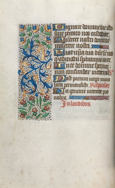 Livro de Horas de Uso de Rouen: fol. 38v, c. 1470 de Master of the Geneva Latini
