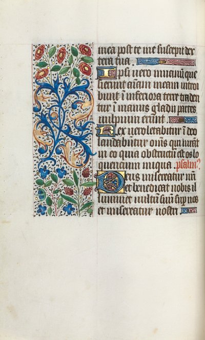 Livro de Horas de Uso de Rouen: fol. 40v, c. 1470 de Master of the Geneva Latini