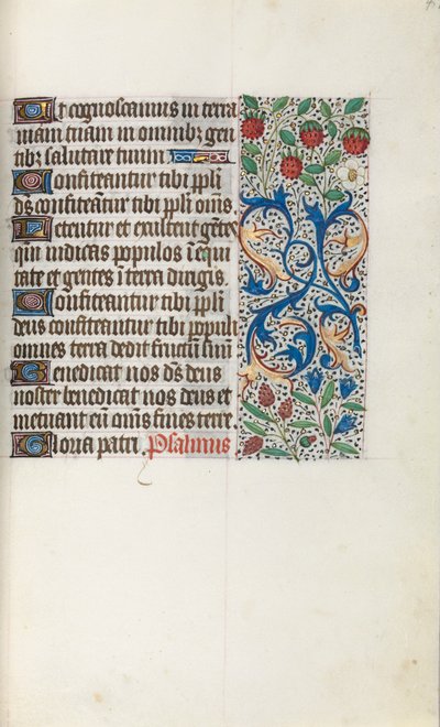 Livro de Horas de Uso de Rouen: fol. 41r, c. 1470 de Master of the Geneva Latini