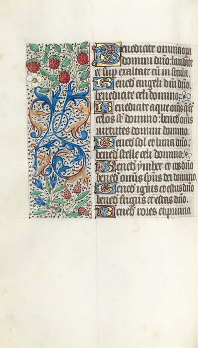 Livro de Horas de Uso de Rouen: fol. 42v, c. 1470 de Master of the Geneva Latini