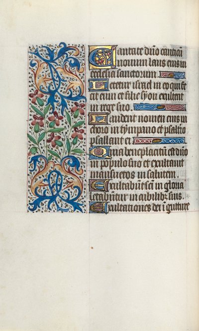Livro de Horas de Uso de Rouen: fol. 45v, c. 1470 de Master of the Geneva Latini