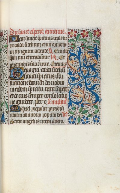 Livro de Horas de Uso de Rouen: fol. 50r, c. 1470 de Master of the Geneva Latini